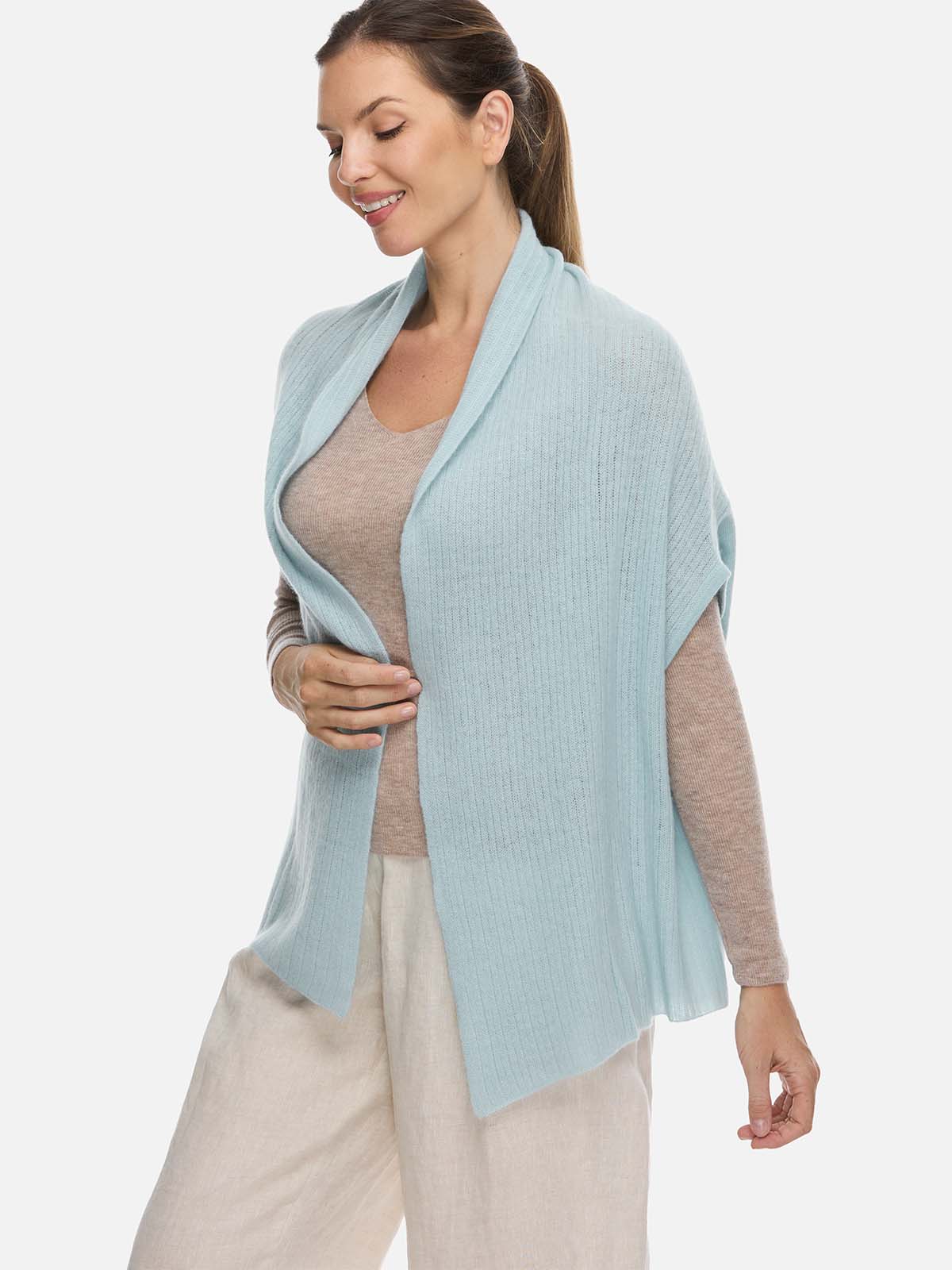 Aqua Blue Effortless Vest - Image 5