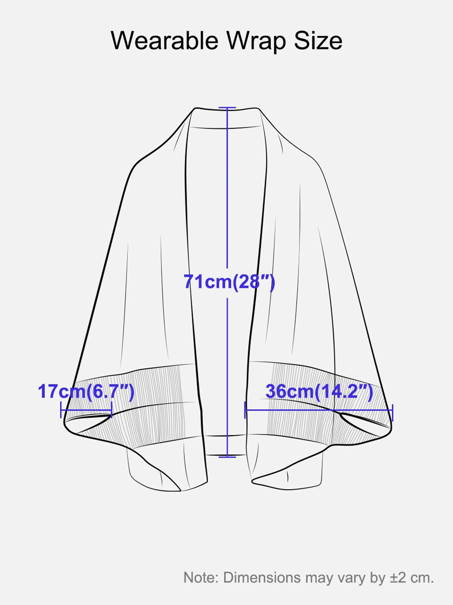 Fuchsia Wearable Cashmere Wrap - Image 8