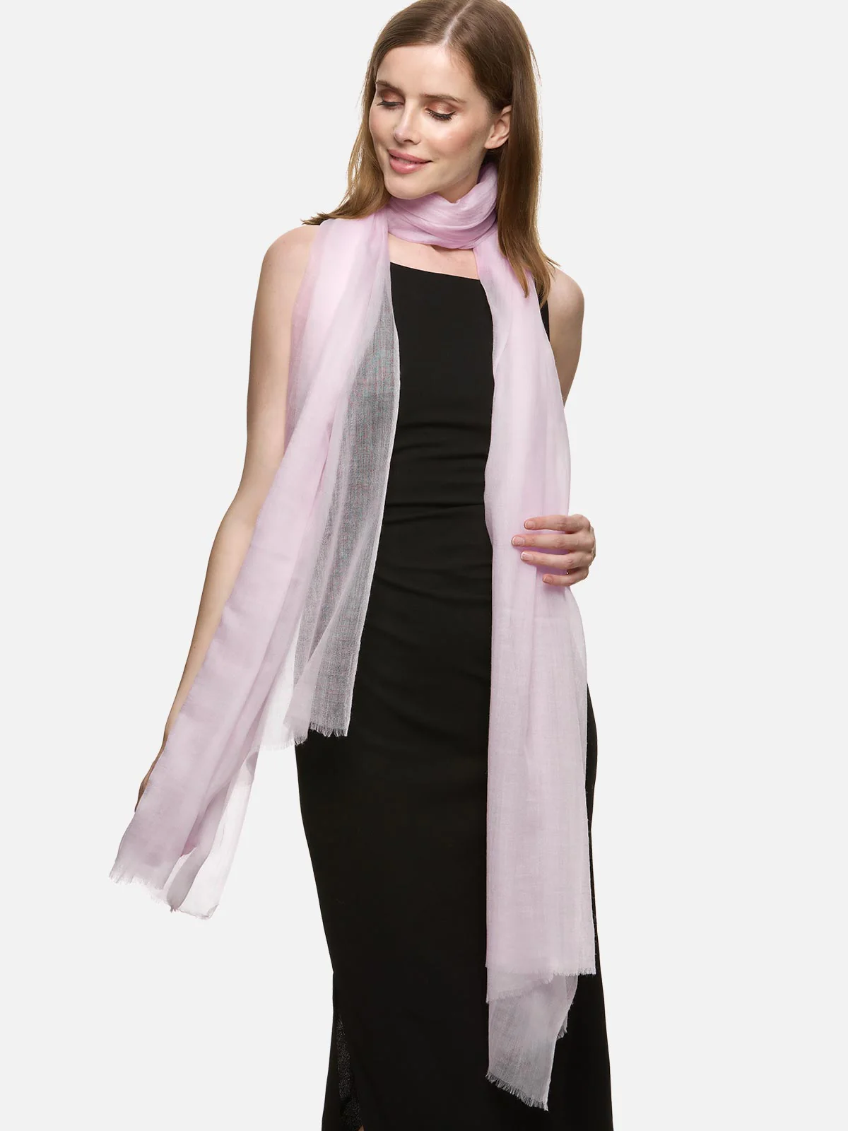 Featherlight Petal Cashmere Scarf - Image 3