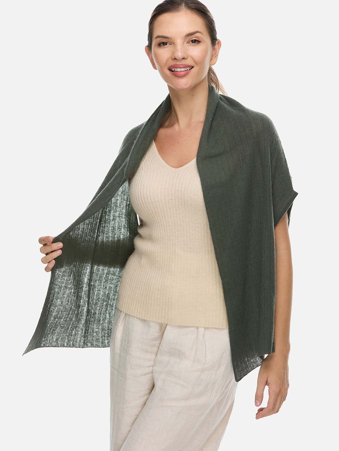 Olive Effortless Vest - Image 5