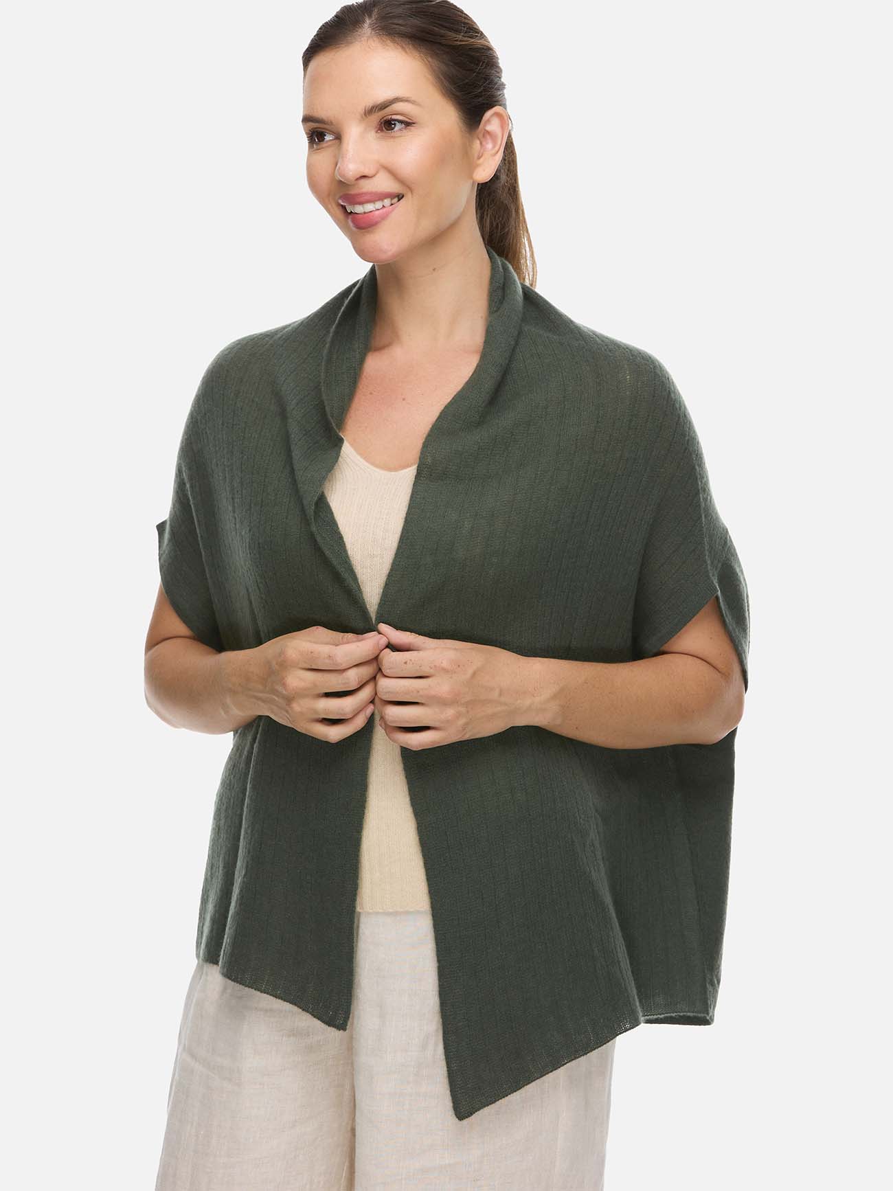 Olive Effortless Vest - Image 7