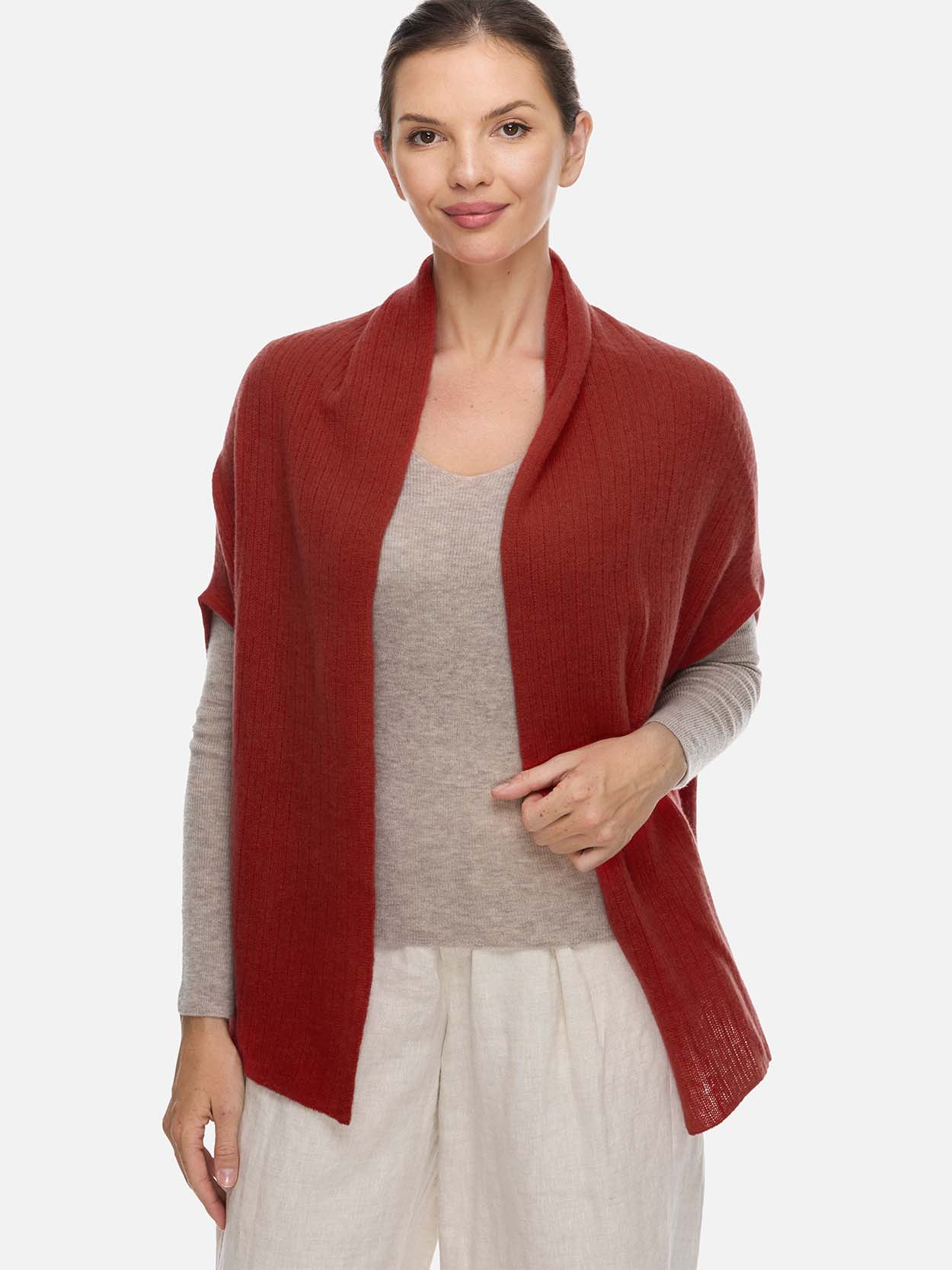 Rust Red Effortless Vest - Image 6
