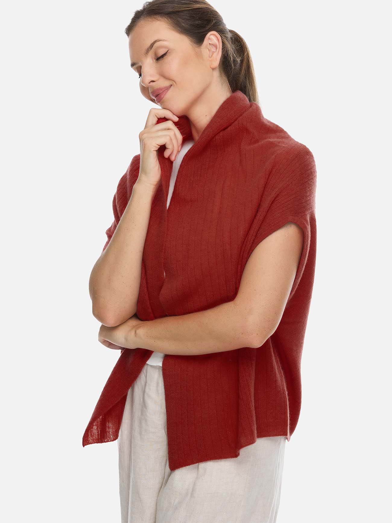 Rust Red Effortless Vest - Image 7